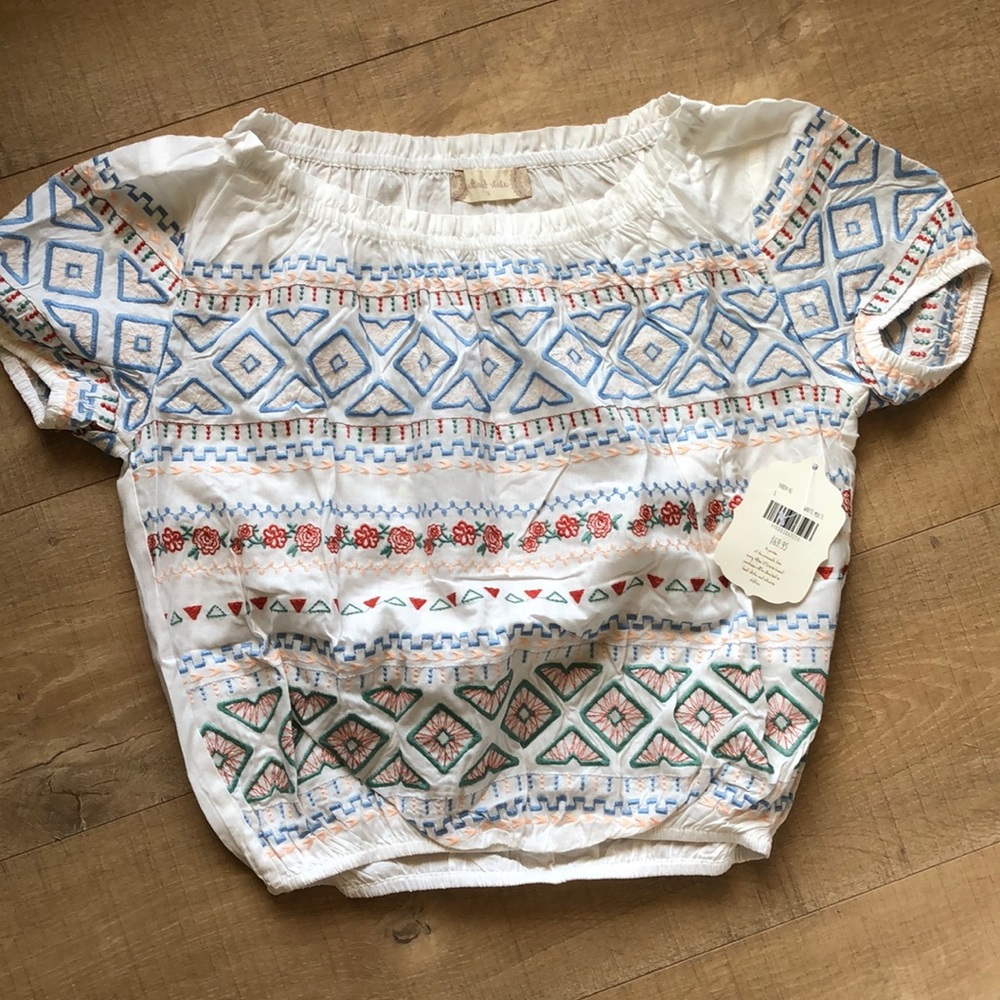 NWT Altar’d State embroiderer Crop Top